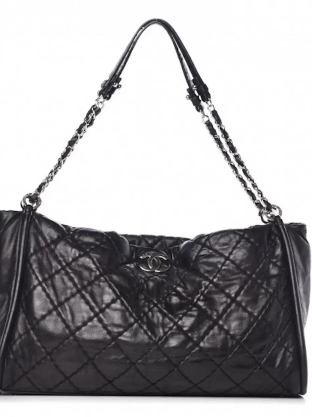 CHANEL - Iridescent Calfskin Quilted Relax CC Shoulder Bag